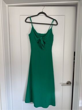 Green Tie-Front Slip Dress - Women